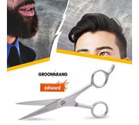 Groomarang Edward Hair Grooming Scissors Professional Trimmers Beard Moustache With Gift Pouch