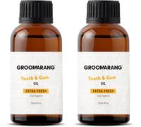 Groomarang Gum Disease Treatment Oil for Gingivitis, Bad Breath & Oral Pain - Made from 100% Pure Botanical Oils (Extra Strength) 15ml x2