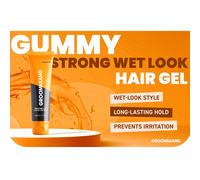 Groomarang Power of Man 'Gummy' Strong Wet Look Hair Gel 150ml