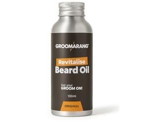 Groomarang Revitalise Beard Oil 100ml | Moisturiser & Conditioner For Soft Bearded Hair | 100% Natural, Vegan And Organic | Perfect Gifts For Him