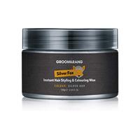 Groomarang Silver Fox Instant Free Style Hair Styling & Colouring Wax Grey Temporary Dye