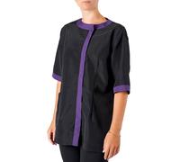 Groomers Amelia Boat Neck Jacket Black/Purple - Small Size: Small