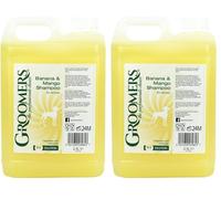 Groomers Banana and Mango Dog Shampoo, 2.5 Litre - Suitable For Any Coat Type & Frequent Use - For Groomers & Pet Owners - Made in the UK (Pack of 2)