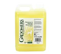 Groomers Banana and Mango Dog Shampoo, 2.5 Litre - Suitable For Any Coat Type & Frequent Use - For Groomers & Pet Owners - Made in the UK