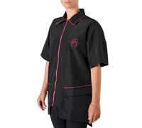 Groomers Buddy Short Sleeve Jacket Black/Pink - Medium Size: Medium