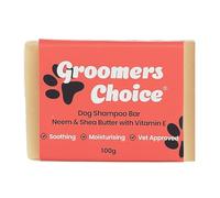 Groomers Choice Neem & Shea Butter Dog Shampoo Bar with Vitamin E, 100g, Moisturising for Itchy Sensitive Skin, Soothing, Vet Approved