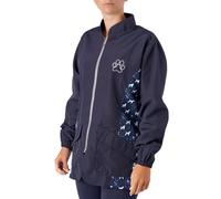Groomers Penny Poodle Long Sleeve Mandarin Collar Tunic Navy/Bling - L