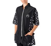 Groomers Penny Poodle Mandarin Collar Tunic Black/Bling - XL Size: X L
