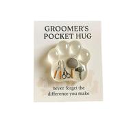 Groomer's Pocket Hugs with Greeting Card, A Pocket Hugs for Groomers, Heart or Paw Shaped Pet Groomer Appreciation Gift, for Pet Stylists