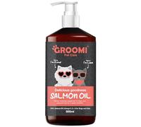 Groomi - Premium Scottish Salmon Oil for Dogs & Cats - Rich in Omega 3, 6, 9 for Skin, Coat, Joint & Brain Health, Sustainably Sourced, Natural Supplement