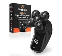 GROOMIE BaldiePro Head Shaver Starter Kit - Bald Head Care - Cordless Head Shavers - Achieve a Smooth, Comfortable Shave with Ease - Ergonomic Design for Effortless Use - Perfect for Balding Men