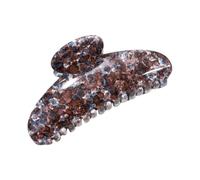 Grooming Accessory Oval Hair Clip Glossy Speckled, D red