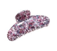 Grooming Accessory Oval Hair Clip Glossy Speckled, Rose red