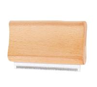 Grooming Brush for Dogs, Wood Undercoat Brush, Grooming Brushes with Stainless Steel Teeth, Smooth Groomer for Cats, Dogs and Horses