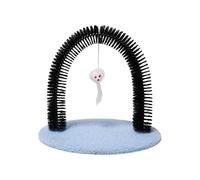 Grooming Cat Brush - Arch Shaped Self Groomer, Interactive Scratching Pad, Hair Cleaning Bristle Tool, Automatic Anti Itch Massager, Cat Grooming Brush For Rabbit Kitten Indoor Beauty