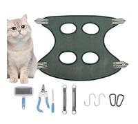 Grooming Cat Sling - Dog Hanger, Pet Grooming Hammock, 10 Piece Dog Hammock Set for Grooming Kit - Pet Nail File Board Set, Dog Nail Clippers Holder, Cat Harness