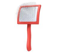 Grooming Curved Slicker Brush for Long-Haired Dogs - Poodle, Golden Doodle, and Dematting (Large) ByT98 (A, 20X9.5CM)