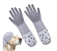 Grooming Gloves For Dogs - Pet Bathing Gloves, Multipurpose Pet Grooming Cleaning Glovves, Effortless Dog Cat Bathing Shampoo Glovves, Silicone Hair Removal Glovees For Pets