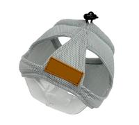 Grooming Hood with Clear Front Panel, Mesh Recovery Muzzle with Adjustable Drawcord for Daily Care Anti Lick Face Cover Mesh Hood Bath Restraint Grooming Helper Care Muzzle Mouth Guard