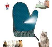 Grooming Mist Glove for Pets, All-in-One Grooming Mist Glove for Pets, Effectively Removes Loose Hair, Can Be Repeatedly Filled with Water and is Anti-Static, for Cats and Dogs (Blue)