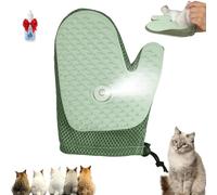 Grooming Mist Glove for Pets, All-in-One Grooming Mist Glove for Pets, Effectively Removes Loose Hair, Can Be Repeatedly Filled with Water and is Anti-Static, for Cats and Dogs (Green)