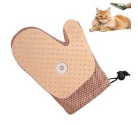 Grooming Mist Glove for Pets, Spray Cat Petting Gloves with Anti-Static Hair Remover, Deshedding Brush Glove for Dogs & Cats, Reusable Cleaning Tool (Pink)