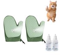 Grooming Mist Glove for Pets, Thickened Strong Pet Spray Gloves - Anti Static, No Fly Away Hair, Loose Hair Removal & Detangling, for Cats & Dogs (#2 2pcs)