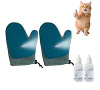 Grooming Mist Glove for Pets, Thickened Strong Pet Spray Gloves - Anti Static, No Fly Away Hair, Loose Hair Removal & Detangling, for Cats & Dogs (#3 2pcs)