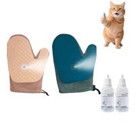 Grooming Mist Glove for Pets, Thickened Strong Pet Spray Gloves - Anti Static, No Fly Away Hair, Loose Hair Removal & Detangling, for Cats & Dogs (Mixed#1)