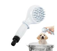 Grooming Shower Head - Pet Grooming Shampoo Brush | Soothing Massage Rubber Bristles Curry Comb | Pet Shower Attachment | Puppy Bathing Brush - Portable Massage Pet Shower Head for Travel, Bat