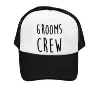 Grooms Crew Gift, Groomsmen Gift, Best Man Gift,Adjustable Republican Fit Mesh Baseball Cap Patriots Hat Trucker hat Cap. (Polyester, Black)