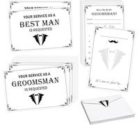 Groomsmen Proposal Cards Will You Be My Groomsman Cards with Envelopes and Stickers Funny Groomsmen Invitation Cards 10Pack (Groomsmen)