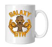Groot Gym Super Hero Inspired Novelty Ceramic Mugs for Men, Women, Home & Work