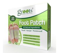 GROOTS Premium Foot pads, Foot Patches Stress Relief Patch Solution, Toxin Remover cleansing, Pain Relief,Weight Loss Sleep Patch for Detoxification, For Men & Women (1 BOXES = 10 Patches)