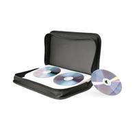 groov e 120-Disc Portable CD Wallet - CD Holder Case with Protective Sleeves, Scratch & Dust Protection - Black