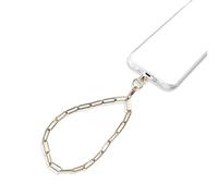 groov e Alloy Chain Phone Wrist Lanyard - Metal Chain Smartphone Wristlet Strap for Phone Cases - Gold