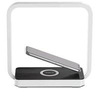 Groov-e Artemis Wireless Charging Station with LED Touch Light - 2-in-1 Charger & Lamp with 3 Levels of Brightness - Suitable For House Or Office - White