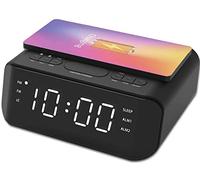 Groov-e Atlas FM Alarm Clock Radio with Wireless Charging