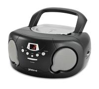 Groov-e Boombox CD Player with Radio - Black