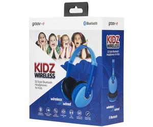 Groov-e BT590BE Kidz Wireless Bluetooth DJ Style Headphone│Built-In Mic│Blue