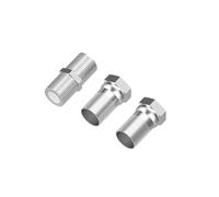 groov e Coax Adaptor - Male & Female Coax Set for Coaxial Cables - Connectors for Cable TV, CCTV, Satellites, Broadband Connections