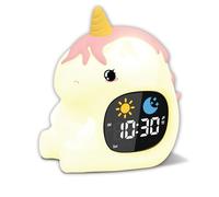 groov e Cuties Alarm Clock with LED Night Light, White Noise & Sleep Training - Rainbow Unicorn