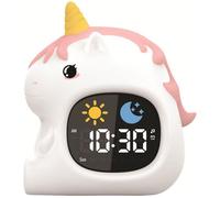 Groov-E Cuties LED Night Light with Sleep Training Alarm - Unicorn
