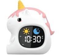 GROOV-E Cuties LED Night Light with Sleep Training Alarm - Unicorn