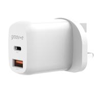 Groov-e Dual USB-C & USB-A Mains Charger 20W Power Delivery - White Brand