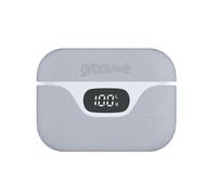 groov e Flex Buds True Wireless Earbuds - White - with Active Noise Cancelling, Fabric Charging Case, Clear Calls, Touch Control, Supports Voice Assistants