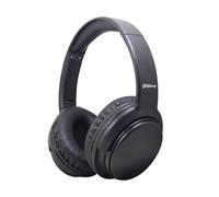 groov e Flow Bluetooth Wireless Headphones with Powerful Sound - Black - 25 Hours of Playback, Super Bass, Enjoy Hands-Free Calls, Foldable and Easy to Store