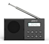 Groov-E Geneva Portable DAB/FM Bluetooth Radio - Black, Black