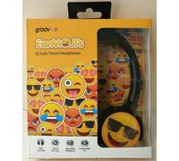 Groov-e GV-EMJ15 - Earmoji's Dj Style Stereo Headphones Cool Face
