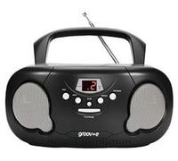 GROOV-E GV-PS733-BK PORTABLE CD PLAYER WITH RADIO, BLACK